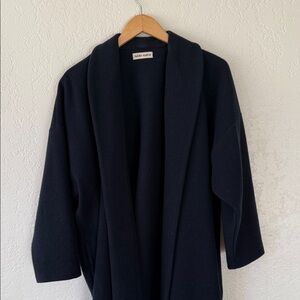 Rachel Craven RARE wool navy cocoon coat